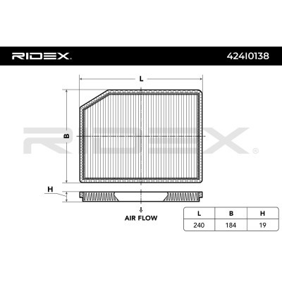 Filtr Kabinowy RIDEX 424I0138 424I0138 - foto 5