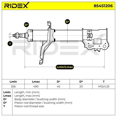 Amortyzator RIDEX 854S1206 854S1206 - foto 9