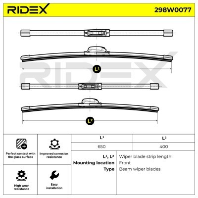 Pióro Wycieraczki RIDEX 298W0077 298W0077 - foto 6