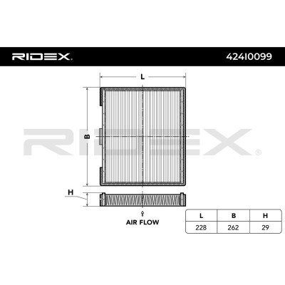 Filtr Kabinowy RIDEX 424I0099 424I0099 - foto 3