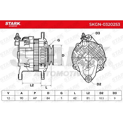 Alternator Stark SKGN-0320253 SKGN-0320253 - foto 5
