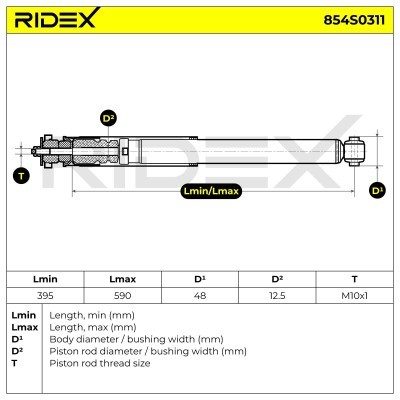 Amortyzator RIDEX 854S0311 854S0311 - foto 9