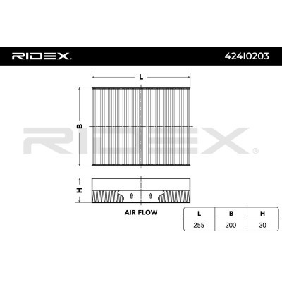 Filtr Kabinowy RIDEX 424I0203 424I0203 - foto 4