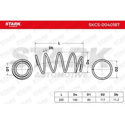 Sprężyna Zawieszenia Stark SKCS-0040187 SKCS-0040187 - foto 5