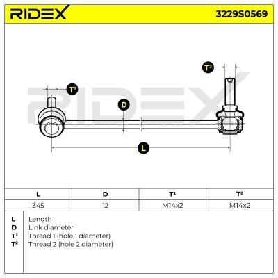 Łącznik Stabilizatora RIDEX 3229S0569 3229S0569 - foto 7