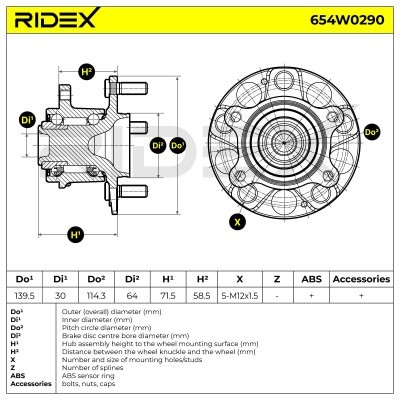 Łożysko Koła RIDEX 654W0290 654W0290 - foto 8
