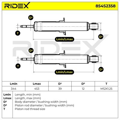 Amortyzator RIDEX 854S2358 854S2358 - foto 4