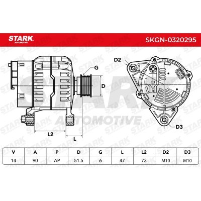 Alternator Stark SKGN-0320295 SKGN-0320295 - foto 5