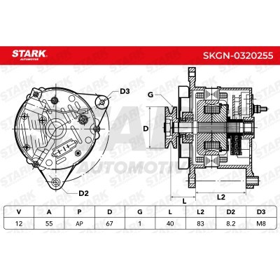 Alternator Stark SKGN-0320255 SKGN-0320255 - foto 5