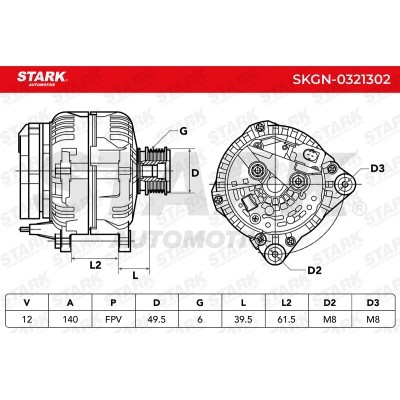 Alternator Stark SKGN-0321302 SKGN-0321302 - foto 7