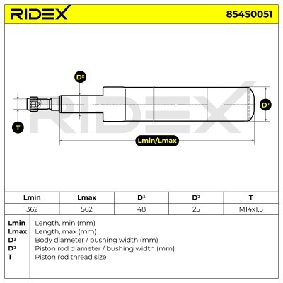 Amortyzator RIDEX 854S0051 854S0051 - foto 7