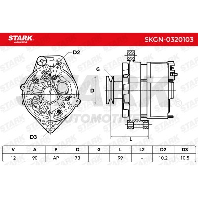 Alternator Stark SKGN-0320103 SKGN-0320103 - foto 7