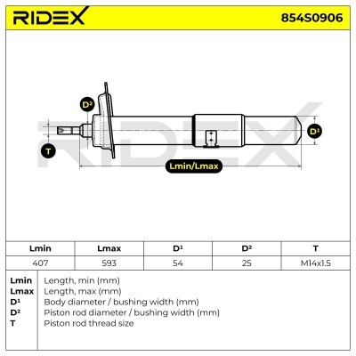 Amortyzator RIDEX 854S0906 854S0906 - foto 8