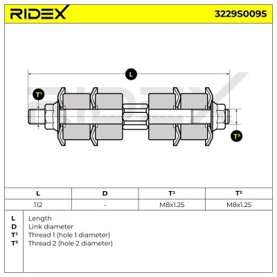 Łącznik Stabilizatora RIDEX 3229S0095 3229S0095 - foto 6