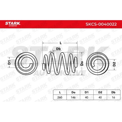 Sprężyna Zawieszenia Stark SKCS-0040022 SKCS-0040022 - foto 6
