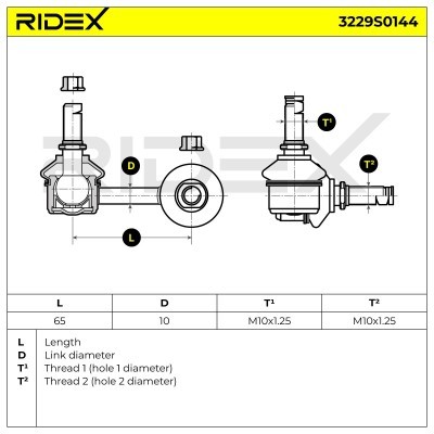 Łącznik Stabilizatora RIDEX 3229S0144 3229S0144 - foto 6
