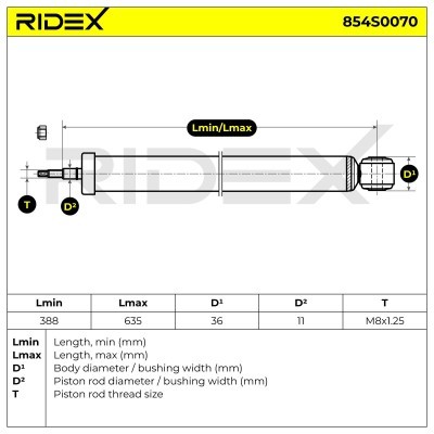 Amortyzator RIDEX 854S0070 854S0070 - foto 9
