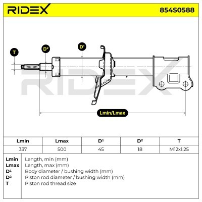 Amortyzator RIDEX 854S0588 854S0588 - foto 8