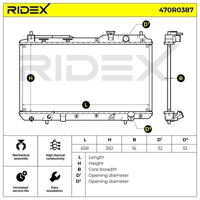 Chłodnica RIDEX 470R0387 470R0387 - foto 4
