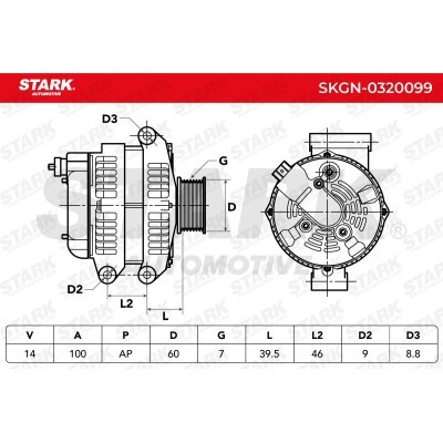 Alternator Stark SKGN-0320099 SKGN-0320099 - foto 5