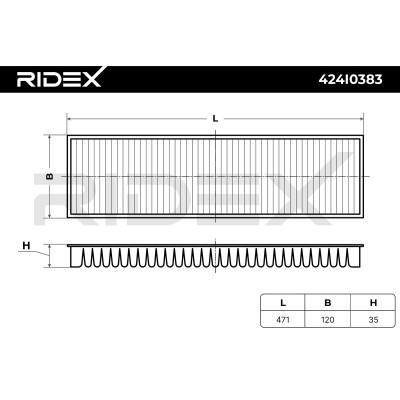 Filtr Kabinowy RIDEX 424I0383 424I0383 - foto 5