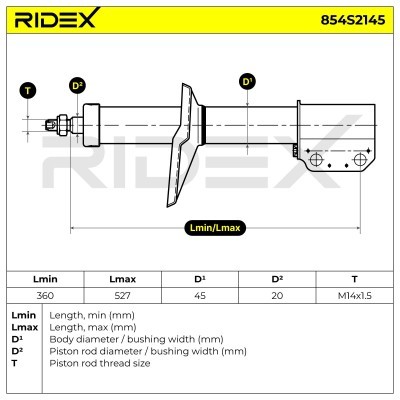 Amortyzator RIDEX 854S2145 854S2145 - foto 8