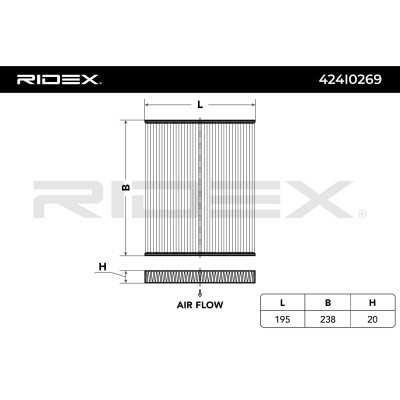Filtr Kabinowy RIDEX 424I0269 424I0269 - foto 6