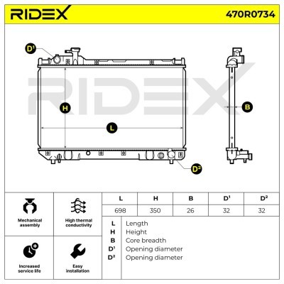 Chłodnica RIDEX 470R0734 470R0734 - foto 12
