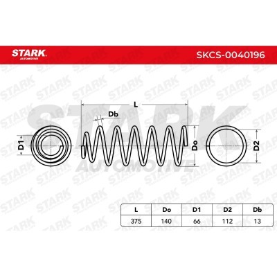 Sprężyna Zawieszenia Stark SKCS-0040196 SKCS-0040196 - foto 5