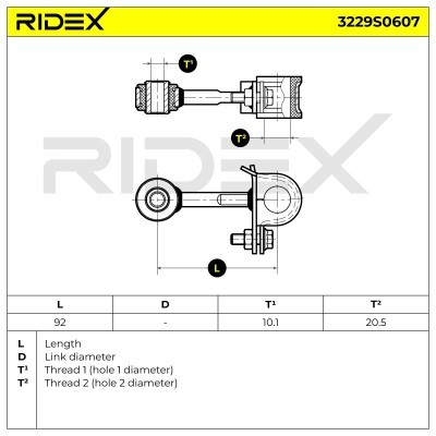 Łącznik Stabilizatora RIDEX 3229S0607 3229S0607 - foto 6
