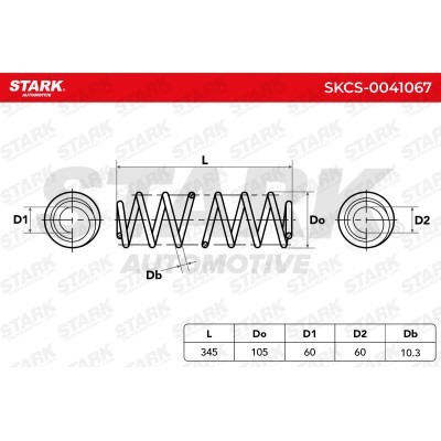 Sprężyna Zawieszenia Stark SKCS-0041067 SKCS-0041067 - foto 5