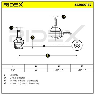 Łącznik Stabilizatora RIDEX 3229S0167 3229S0167 - foto 9