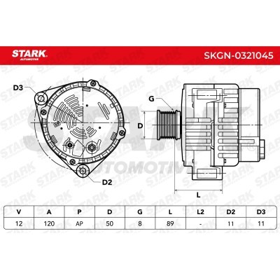 Alternator Stark SKGN-0321045 SKGN-0321045 - foto 6