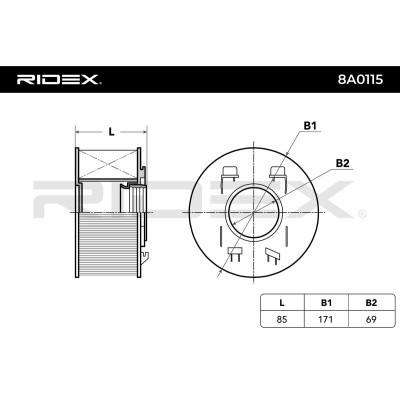 Filtr Powietrza RIDEX 8A0115 8A0115 - foto 3