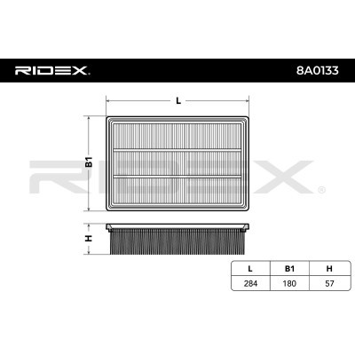 Filtr Powietrza RIDEX 8A0133 8A0133 - foto 3