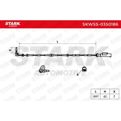 Czujnik ABS Stark SKWSS-0350186 SKWSS-0350186 - foto 5