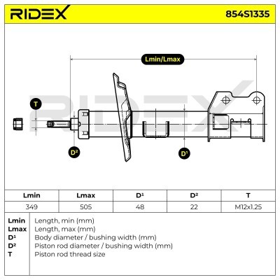 Amortyzator RIDEX 854S1335 854S1335 - foto 6