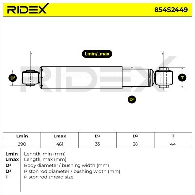 Amortyzator RIDEX 854S2449 854S2449 - foto 10