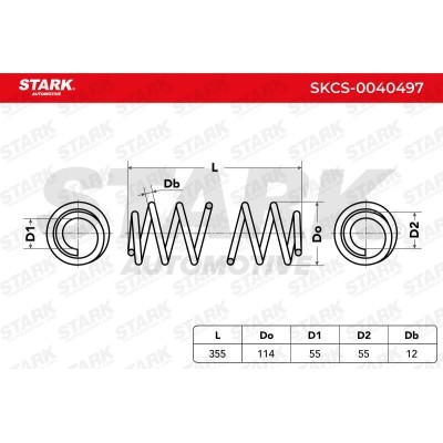 Sprężyna Zawieszenia Stark SKCS-0040497 SKCS-0040497 - foto 5