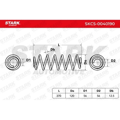 Sprężyna Zawieszenia Stark SKCS-0040190 SKCS-0040190 - foto 6