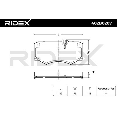 Klocki hamulcowe RIDEX 402B0207 402B0207 - foto 8