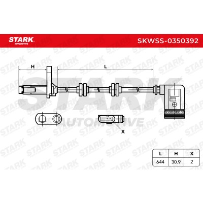 Czujnik ABS Stark SKWSS-0350392 SKWSS-0350392 - foto 6