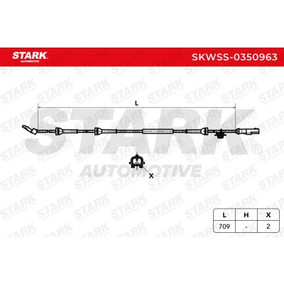 Czujnik ABS Stark SKWSS-0350963 SKWSS-0350963 - foto 6
