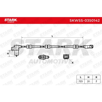 Czujnik ABS Stark SKWSS-0350142 SKWSS-0350142 - foto 5