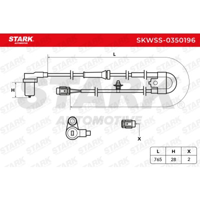 Czujnik ABS Stark SKWSS-0350196 SKWSS-0350196 - foto 6