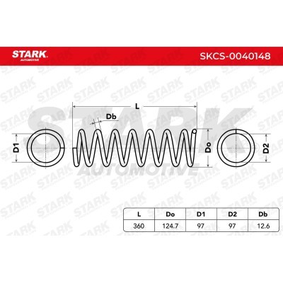 Sprężyna Zawieszenia Stark SKCS-0040148 SKCS-0040148 - foto 6