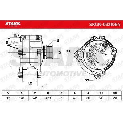 Alternator Stark SKGN-0321064 SKGN-0321064 - foto 7