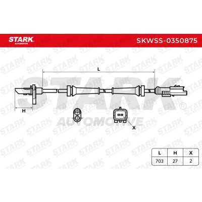 Czujnik ABS Stark SKWSS-0350875 SKWSS-0350875 - foto 6