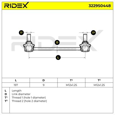 Łącznik Stabilizatora RIDEX 3229S0448 3229S0448 - foto 5
