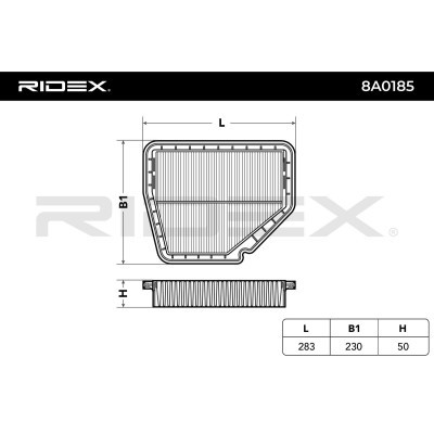 Filtr Powietrza RIDEX 8A0185 8A0185 - foto 3